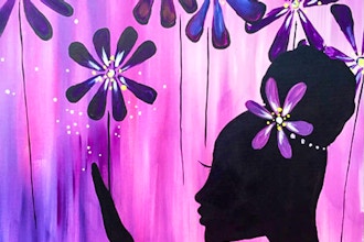 Virtual Paint Nite: Queen of the Daisies (Ages 13+)